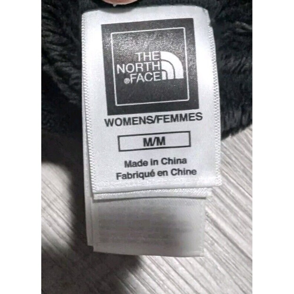 The North Face Womens Heavy Reversible Sweatshirt Jacket Fits Sz M Plush Black - Picture 4 of 11